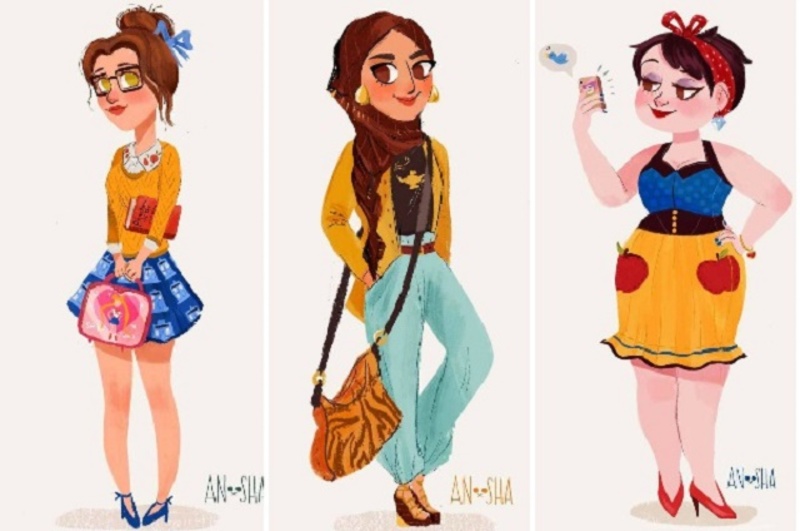 هكذا سيكون شكل أميرات ديزني في القرن الـ21.. لا تفوتوا مشاهدة الصور